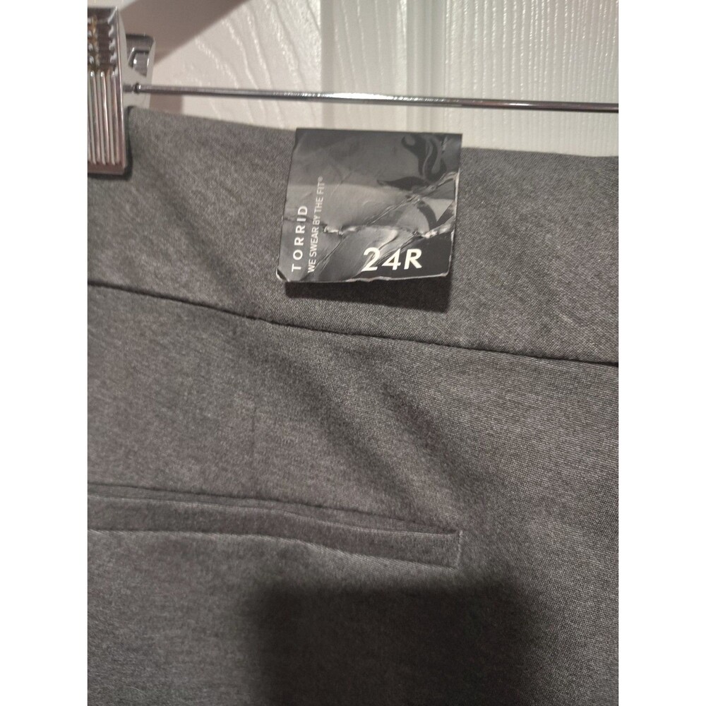 NWT Torrid The Noir Collection All-Nighter Pant Size 24R Gray Classic Work wear - Picture 7 of 10